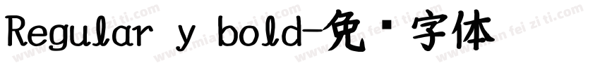 Regular y bold字体转换